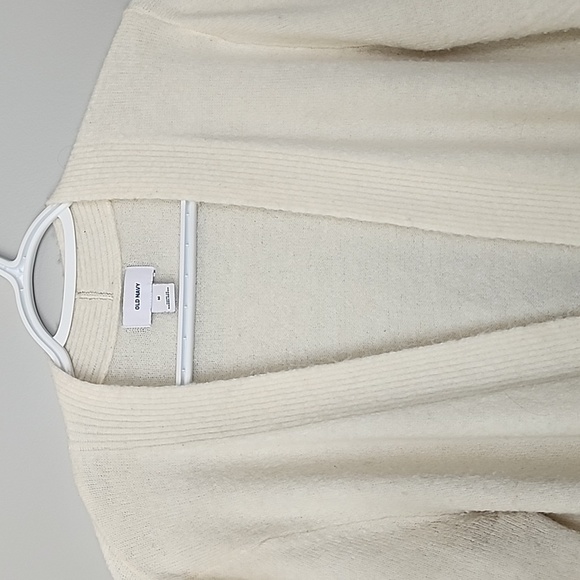 OLD navy cream open cardigan medium - Picture 2 of 5